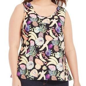 Rachel Antonoff Tutti Frutti Tank Top Blouse Womens Size 14 Plus Size Rare NWOT